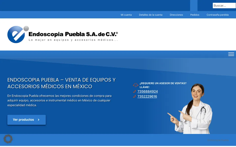 Screenshot von Endoscopia Puebla