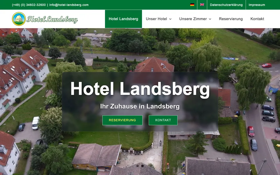 Screenshot von Hotel Landsberg