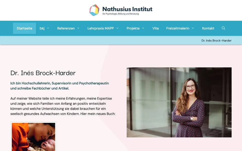 Screenshot von Dr. Inés Brock-Harder