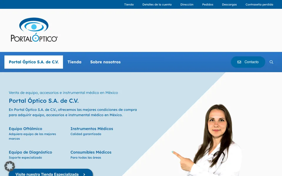 Screenshot von Portal Óptico