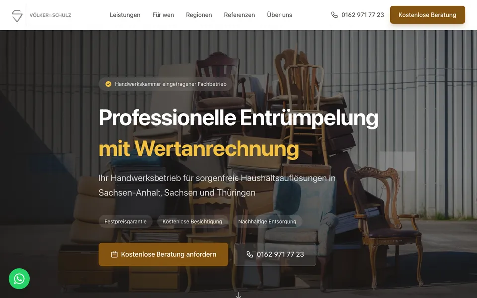 Screenshot von Völker & Schulz GmbH